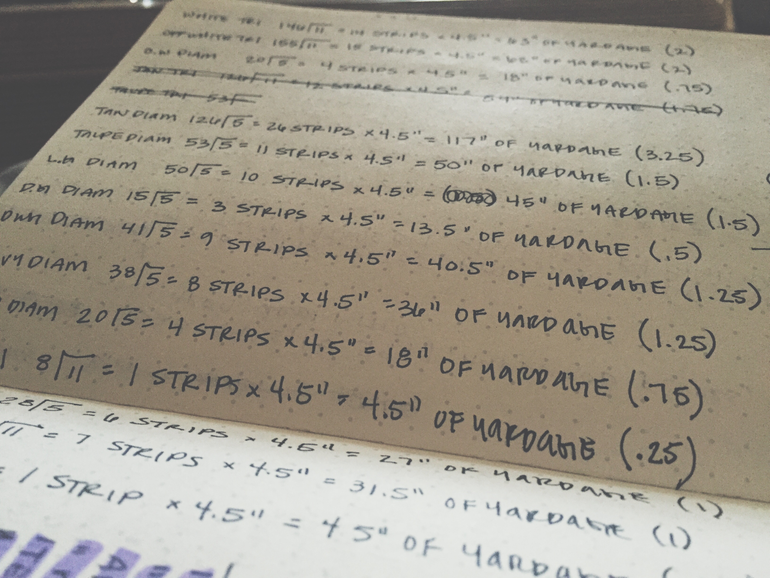 doing the quilt math