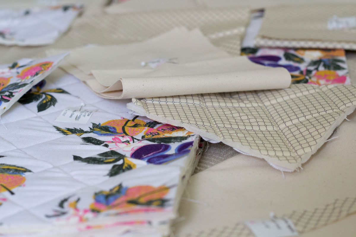 Caddy Pieces are Quilted for Added Interest